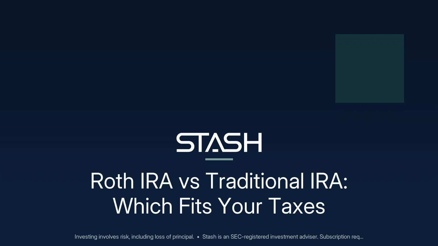 Roth IRA vs traditional IRA: compare taxes, income rules, withdrawals, and how each account may fit your retirement plan.