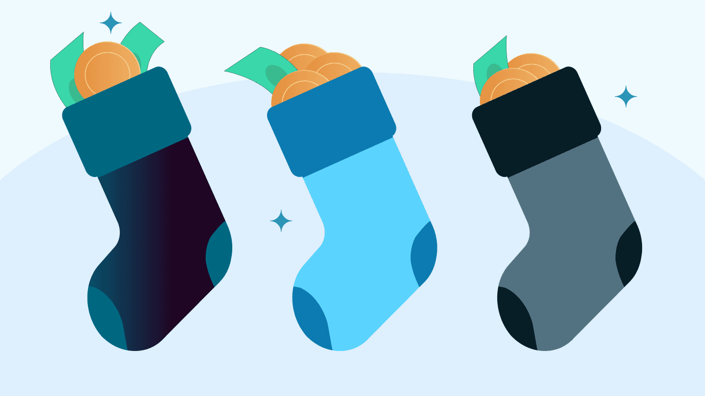 How to Invest through the Holidays—Without the Stress
Holiday stockings with money.