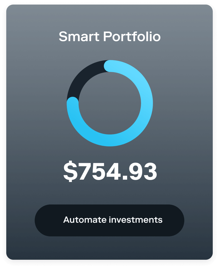 $754.93 in Stash automated Smart Portfolio.